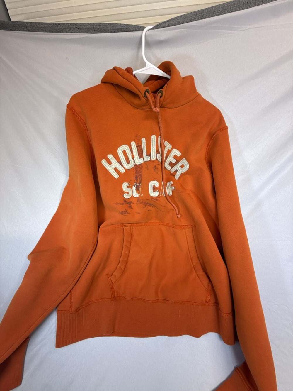 Vintage y2k Hollister Hoodie Size XL Orange So Cal Logo perfect condition